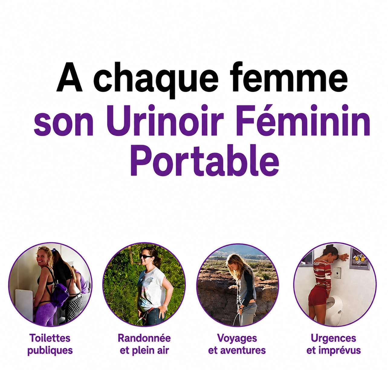 PROTEGEZ-VOUS CONTRE LES INFECTIONS VAGINALES: Urinoir féminin réutilisable en Silicone permettant aux Femmes de Faire Pipi Debou dans les toilettes sales!.