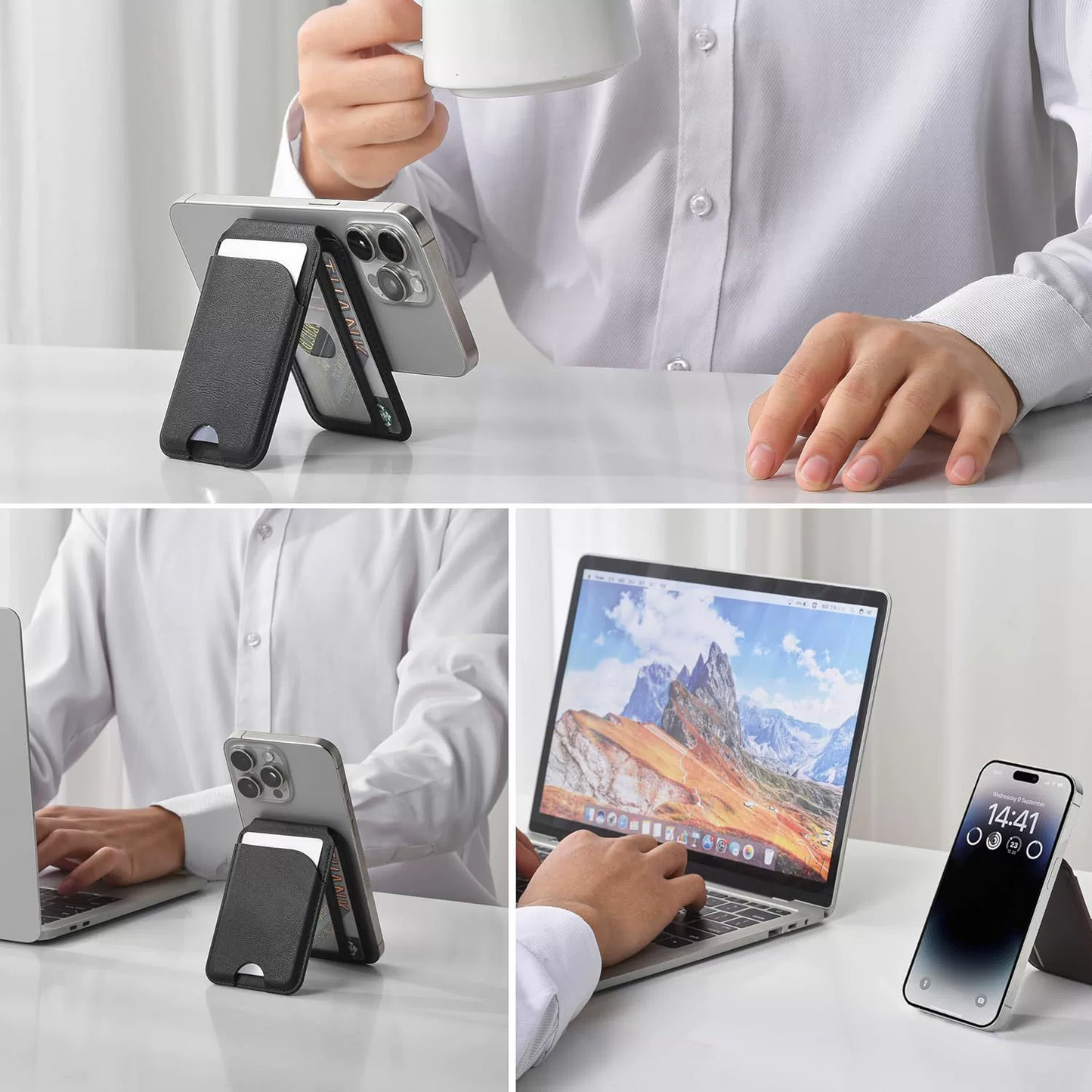 Porte-Cartes Téléphone 3-en-1 : Sécurité, protection et organisation plus Professionnelle