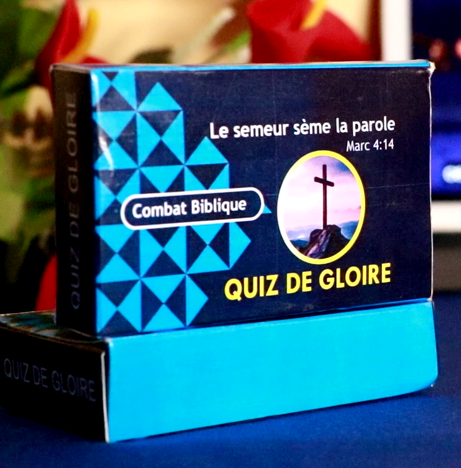 QUIZ DE GLOIRE: Un jeu qui édifie votre Foi et Rassemble toute la famille. Prix: 9900F au lieu de 14900F. BONUS GRATUIT: 24GIGAS de Dessins animés+films chrétiens via un liens.